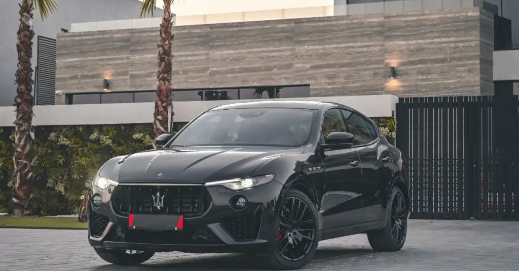 black Maserati Levante