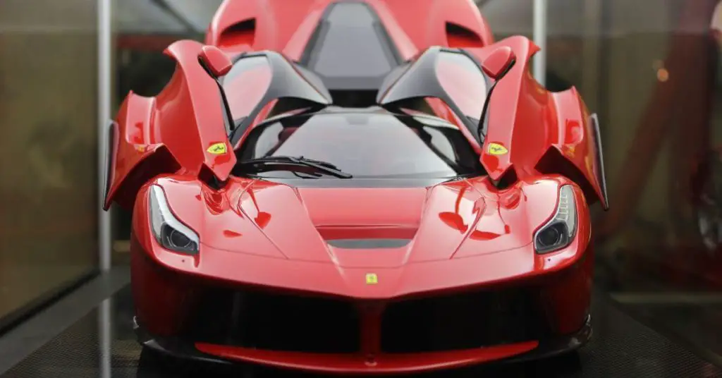 red Ferrari LaFerrari front end