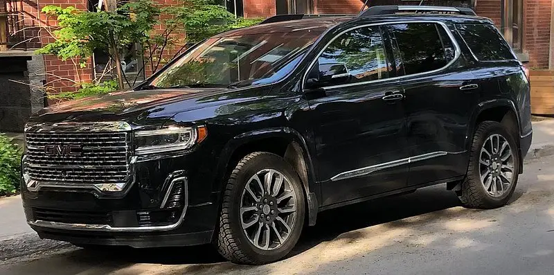 black 2023 GMC Acadia with 3rd seats