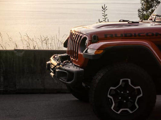 red Jeep Rubicon