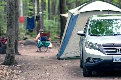 Honda CR-V camping