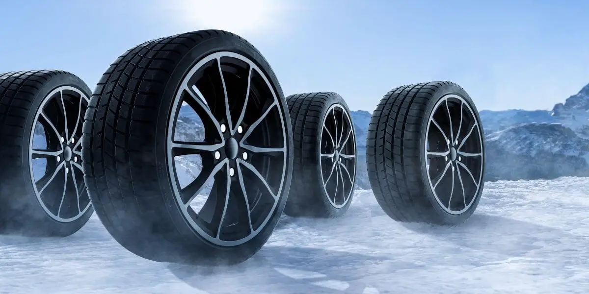 tires in the winter setting